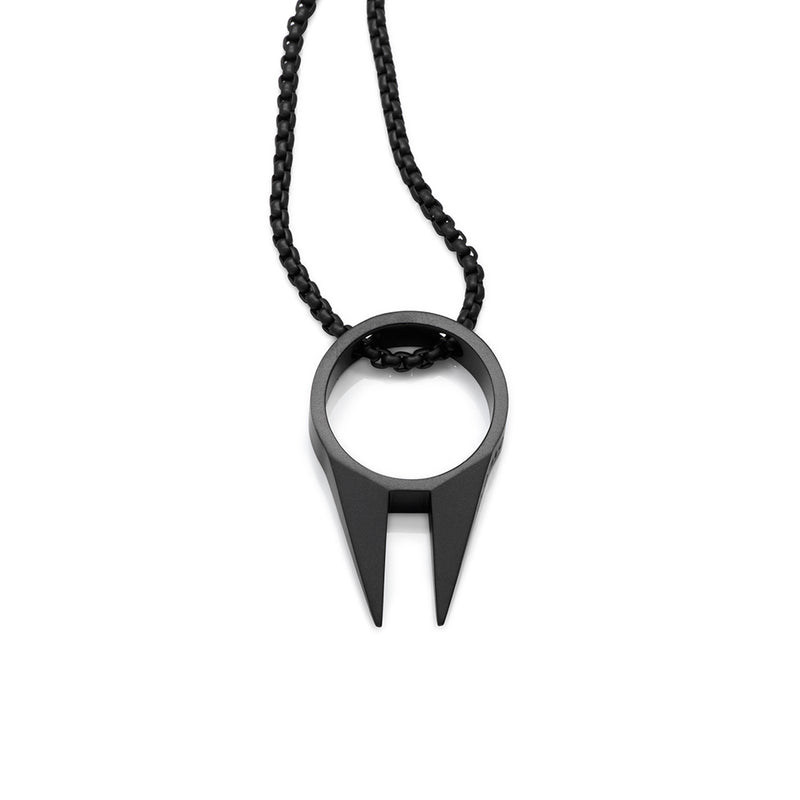 Men's Necklaces - The Kakute - Matte Black 55cm 65cm 75cm