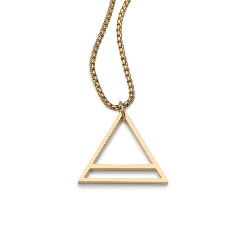 Men's Necklaces - The Trinity - Gold 55cm 65cm 75cm